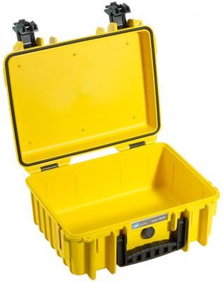 B&W outdoorový kufr typ 3000, prázdný, žlutý