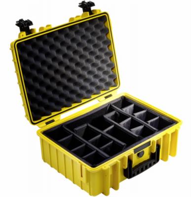 Outdoorový kufr typ 5000 žlutý, s nastavitelnými dělícími přepážkami
