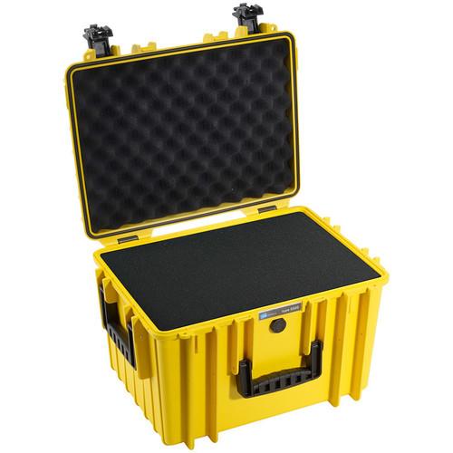 Outdoorový kufr typ 5500 žlutý, s předřezanou pěnovou výplní