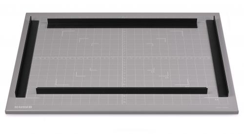 Ocelová deska 46x34cm, 4 magnet. lišty