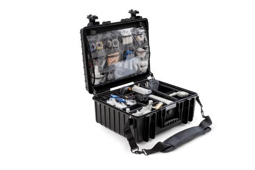 B&W outdoorový kufr typ 6000 pro pro lékaře, černý