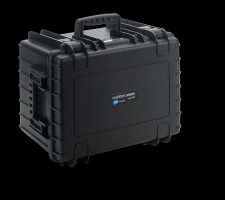 B&W outdoorový kufr typ 5500, s předřezanou pěnou pro TOKINA VISTA objektivy / PL, černý