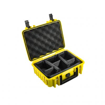 Outdoorový kufr typ 1000 žlutý, s nastavitelnými dělícími přepážkami