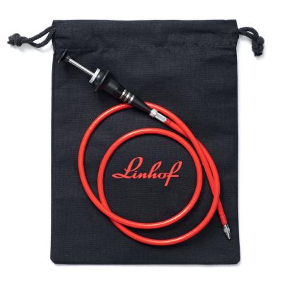 Drátěná spoušť 530 mm, red, T-lock + turning nipple