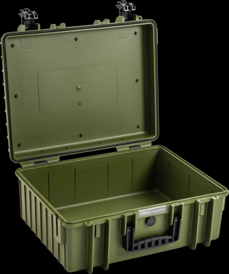 B&W outdoorový kufr typ 6000, prázdný, bronzově-zelený