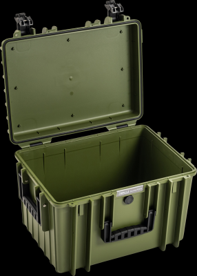 B&W outdoorový kufr typ 5500, prázdný, bronzově-zelený