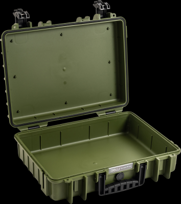 B&W outdoorový kufr typ 5040, prázdný, bronzově-zelený