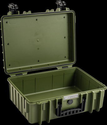 B&W outdoorový kufr typ 5000, prázdný, bronzově-zelený