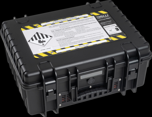 B&W outdoorový kufr Battery.case 908.8 pro transport a úschovu vibitých lithiových baterií, černý