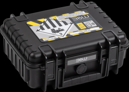 B&W outdoorový kufr Battery.case P908.8 pro transport a úschovu vibitých lithiových baterií, černý