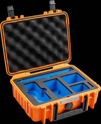B&W outdoorový kufr typ 1000 pro Insta360 X4, oranžový