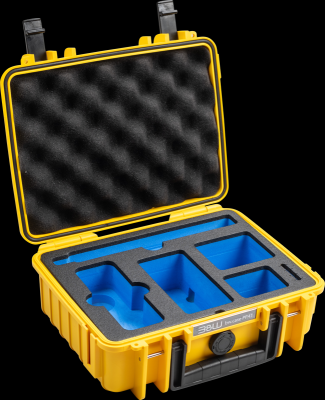 B&W outdoorový kufr typ 1000 pro Insta360 X4, žlutý