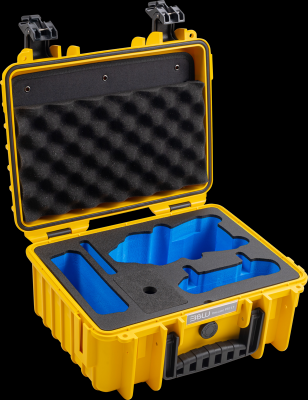 B&W outdoorový kufr typ 3000 pro DJI Air 3S, žlutý