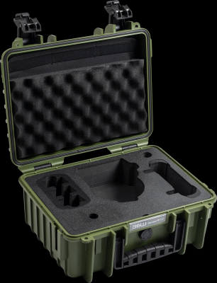 B&W outdoorový kufr typ 3000/PP.117  pro DJI Flip, bronzově-zelený