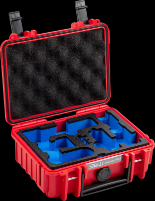 B&W outdoorový kufr typ 500 pro DJI Osmo Pocket 3 Creator Combo, červený