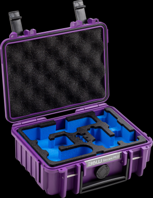 B&W outdoorový kufr typ 500 pro DJI Osmo Pocket 3 Creator Combo, fialový