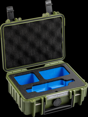 B&W outdoorový kufr typ 500 pro Insta360 X3, bronzově-zelený