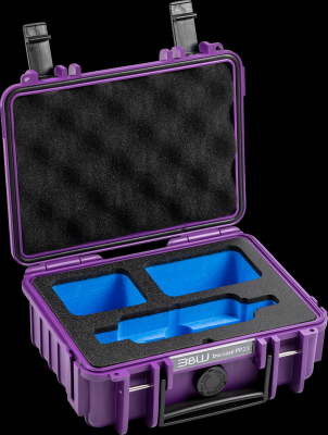 B&W outdoorový kufr typ 500 pro Insta360 X3, fialový