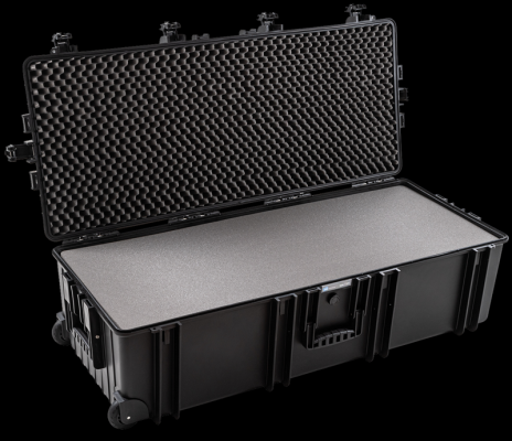 B&W outdoorový kufr typ 7300, s vloženou pěnou, černý