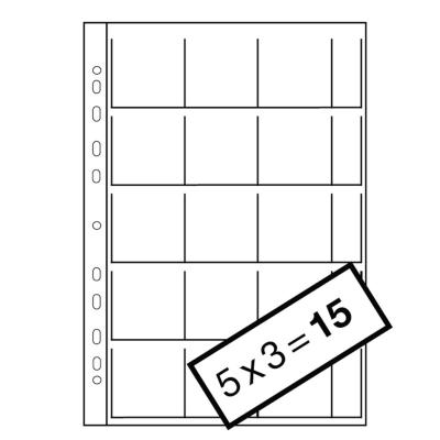 Archivační fólie DIA 5x5 čirý plast, 15ks