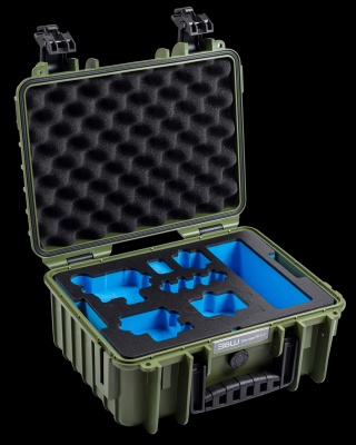 B&W Outdoorový kufr typ PP.117  pro GoPro HERO 13 (i pro GoPro 9-13), bronzově-zelený