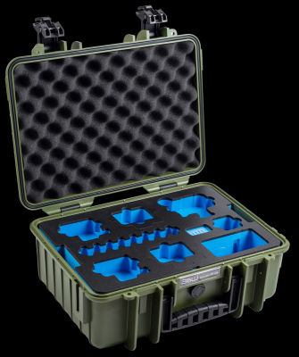 B&W Outdoorový kufr typ PP.166 pro GoPro HERO 13 (i pro GoPro 9-13), bronzově-zelený