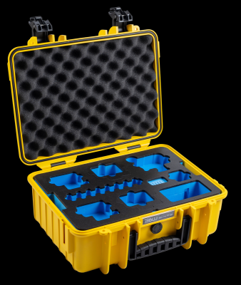 B&W Outdoorový kufr typ PP.166 pro GoPro HERO 13 (i pro GoPro 9-13), žlutý