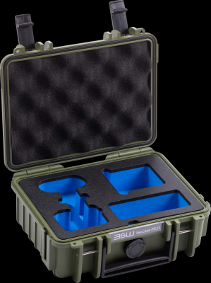 B&W Outdoorový kufr typ PP.23. pro Insta360 GO3/GO3S, bronzově-elený