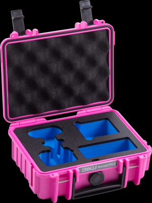 B&W Outdoorový kufr typ PP.23. pro Insta360 GO3/GO3S, růžový