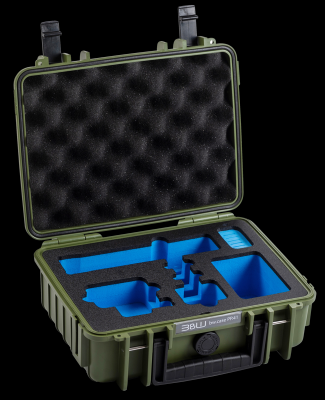 B&W Outdoorový kufr typ PP.41 pro GoPro HERO 13 (i pro GoPro 9-13), bronzově zelený